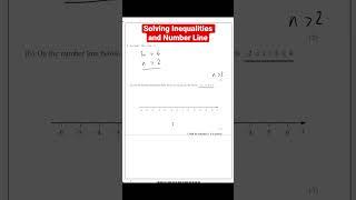 Solving Inequalities Exam Question - GCSE Maths #maths #shorts #gcse