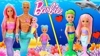 Barbie Mermaid Family Doll Adventures with LOL Baby Goldie