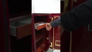Két Sắt Cao Cấp Aifeibao 70-ALS – Đỏ Phong Thủy, 8 Chốt Chống Trộm, Nội Thất Đẹp