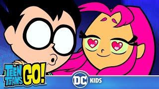 Teen Titans Go! | Robin & Starfire: The Love Story | @dckids