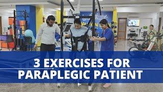 3 Exercises for Paraplegic Patient| Spinal Cord Injury Recovery Exercise