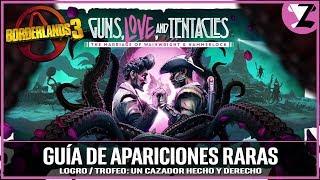 Borderlands 3: Armas Amor y Tentáculos: GUÍA de APARICIONES RARAS - Un cazador hecho y derecho