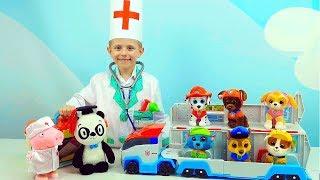 ЩЕНЯЧИЙ ПАТРУЛЬ и доктор Даник - Играем в ДОКТОРА и лечим щенков Paw Patrol. Видео для детей