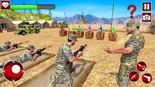 Army Bottle Shooting Training -  Action Games Android gameplay