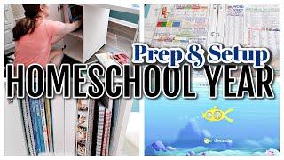 NEW HOMESCHOOL YEAR PREP & SETUP | SETTING UP FOR A NEW HOMESCHOOL YEAR | HOW TO HOMESCHOOL