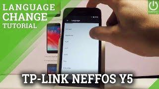 How to Set Language in TP-LINK Neffos Y5 - Change Language