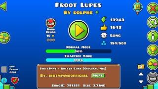 Froot Lupes by Dolphe and more 100%! [burdemic] [3 coins] | Geometry Dash