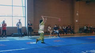 [2019] 23rd Wushu Collegiates - Brian Tran - Adv. Spear - 2nd - 8.72