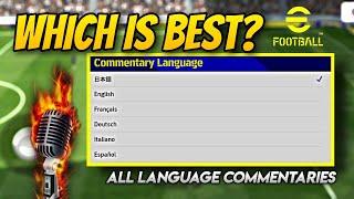 Which is the Best Commentary in eFootball 2023 Mobile? | Review & Gameplay