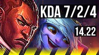 LUCIAN & Poppy vs TRISTANA & Rell (ADC) | 7/2/4 | NA Challenger | 14.22