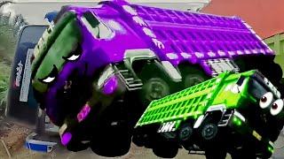 Truk Joget, truk oleng, dump truck dance funny - truck dance car, mixer truck,  xe tải nhảy - 07