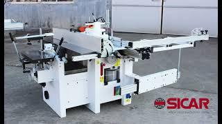 SICAR  C300  5 FUNTIONS IN 1 WOODWORKING COMBINATION MACHINE WITH PANEL SAW PLANER THICKNESSER AND..