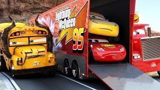 Lightning McQueen vs. Miss Fritter: Epic Race for a Bunch of Oil | Disney Cars Toys Movies