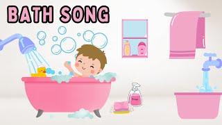 Bath Song for Kids | Fun Baby Songs & Sing-Along with Cece, JJ & Baby Shark | Bubble Bath Time Song