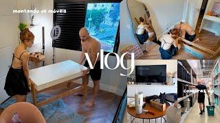 ASSEMBLING FURNITURE, ORGANIZING THE REST OF THE MOVE, SHOPPING NEW APARTMENT #vlog