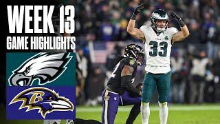 Eagles vs Ravens | Week 13 Highlights