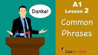 Learn German | Common Phrases | German for beginners | A1 - Lesson 2