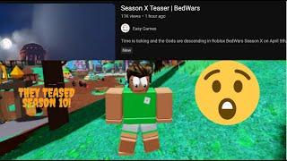 The First Season 10 (X) Teaser... (Roblox Bedwars)