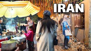 Fall Festival in Tehran Laleh Park | Walking in Enghelab Street , Yosef Abad Neighborhood