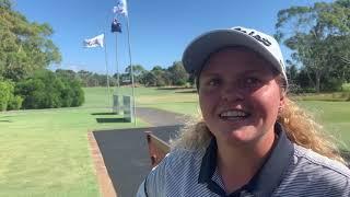 Kirsten Rudgeley after RD4 of the 2021 Australian Amateur | #AusAm