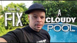 How to FIX a Cloudy Pool | How to Vacuum Pool using Siphon Method