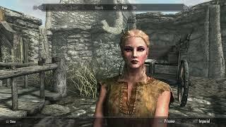 SKYRIM Female Character Creation -SETTINGS BELOW - No Mods