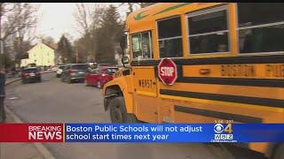 After Complaints, Boston Public Schools Will Not Adjust Times