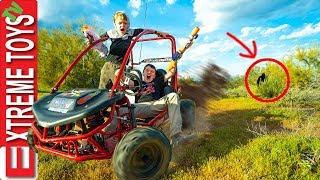 Backyard Mystery Creature Revealed!? Go Kart Ride along with Ethan and Cole.