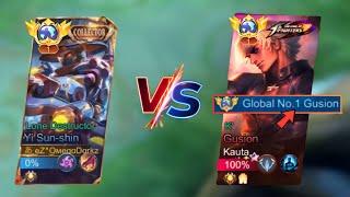 YI SUN-SHIN VS TOP GLOBAL 1 GUSION !! WHO WIN ? (last old yss video before revamp)