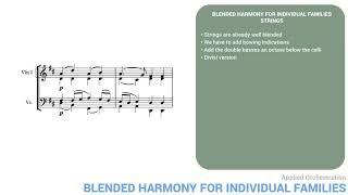 Applied Orchestration #1: blended harmony part 1