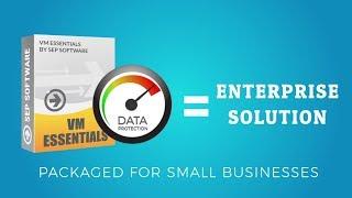 SEP VM Essentials Backup Software