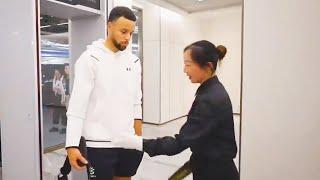 Stephen Curry Can't Believe Lazy Security Guard Before NBA Game!