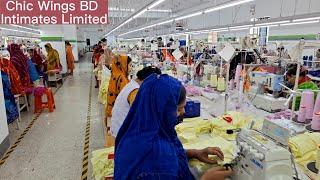 Lingerie Manufacturer's Production Line/Ladies Under Garments Factory/Chic Wings BD Intimates