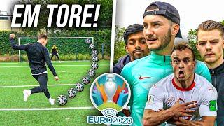 EM 2020 TORE NACHSTELLEN FUßBALL CHALLENGE !! (Shaqiri, Yarmolenko, ...)