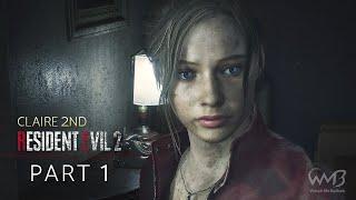 Resident Evil 2 Remake (Claire B) - R.P.D. / Birkin G1 Boss Fight / Orphanage - Part 1 (HARDCORE)