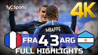 France - Argentina (4-3) 4K FULL HIGHLIGHTS & GOALS (Argentinian Commentary)