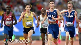 Ingebrigtsen, Americans battle through "traffic jam" finish in 5K heat at Worlds | NBC Sports