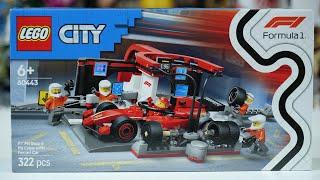 LEGO City 60443 F1® Pit Stop & Pit Crew with Ferrari Car - LEGO Speed Build Review