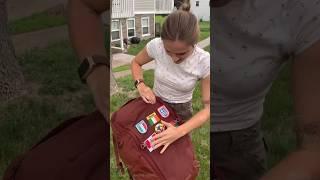 Decorating my 40L travel backpack  #travel #travelbag #backpacking ck