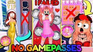 I *CAN'T* Use Any GAMEPASSES For EVERY THEME In DRESS TO IMPRESS! *I failed terribly* | ROBLOX