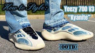 HOW TO STYLE/OUTFIT IDEAS FOR YEEZY 700 V3 “KYANITE” !! BEST DRIP ON YOUTUBE 