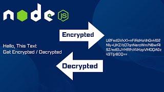 NodeJS Data Encryption & Decryption using CryptoJS Module #nodejs  #crypto