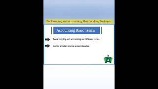 Accounting Basic Terms: #shortvideo #shorts