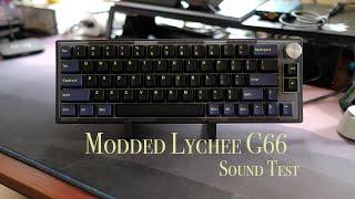 Lychee G66 Modded Sound Test | Awesome Budget Mechanical Keyboard