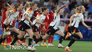 Germany OUTLASTS Canada in PKs, advances to women's soccer semis of Paris Olympics | NBC Sports