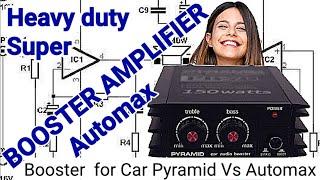 Booster amplifier car pyramid versus Automax bridge system in review by JN Electric