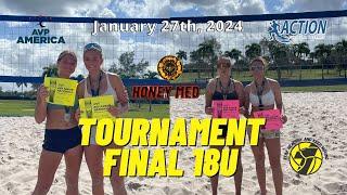 SR1 Sand Volleyball Tournament 18U Final | January 27th 2024 | Alana/Sailor vs Megan/Olivija