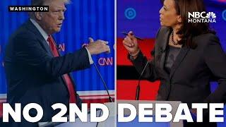 Trump says no 2nd debate with Harris, says only losers call for a rematch