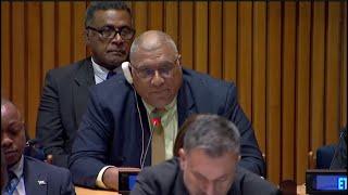 President Katonivere delivers Fiji's statement at the Summit of the Future