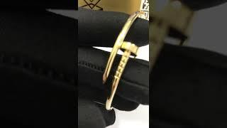 18K Yellow Gold Cartier  Nail bracelet Small Model B6062617 #18kbracelet #cartier #cartierbracelet